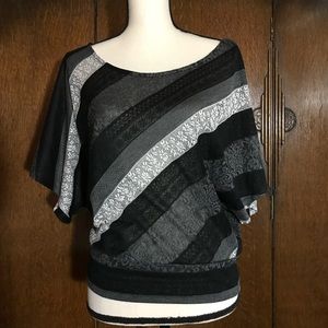 Lacey blouse.  Simple yet sassy.